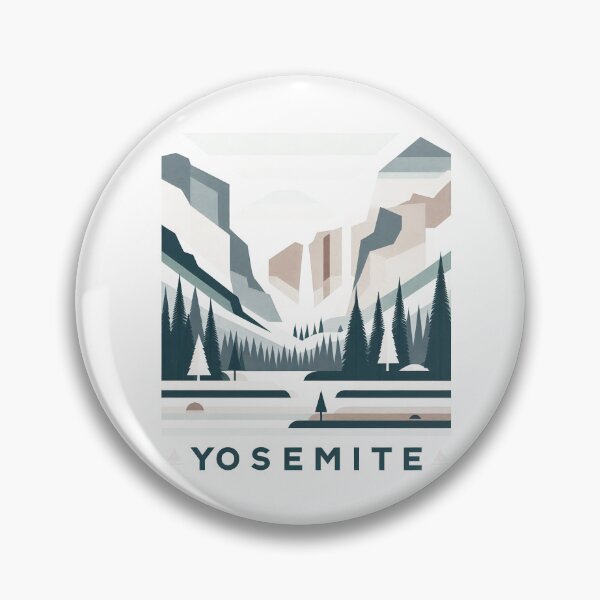 Item preview, Yosemite National Park Travel Poster - Abstract California Valley Mountain Art designed and sold by OzzFrequency.
