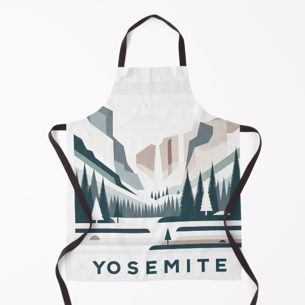 Item preview, Yosemite National Park Travel Poster - Abstract California Valley Mountain Art designed and sold by OzzFrequency.