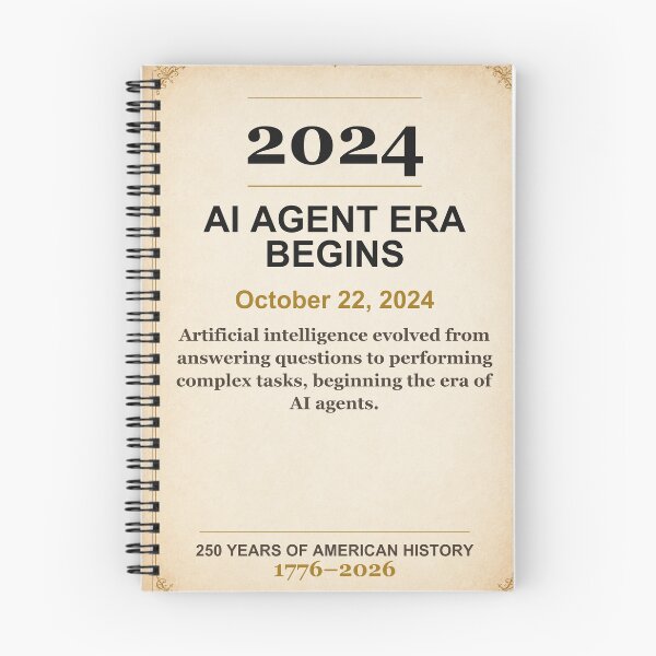 Item preview, America 250 | AI Agent Era Begins | 2024 designed and sold by ariksworld.