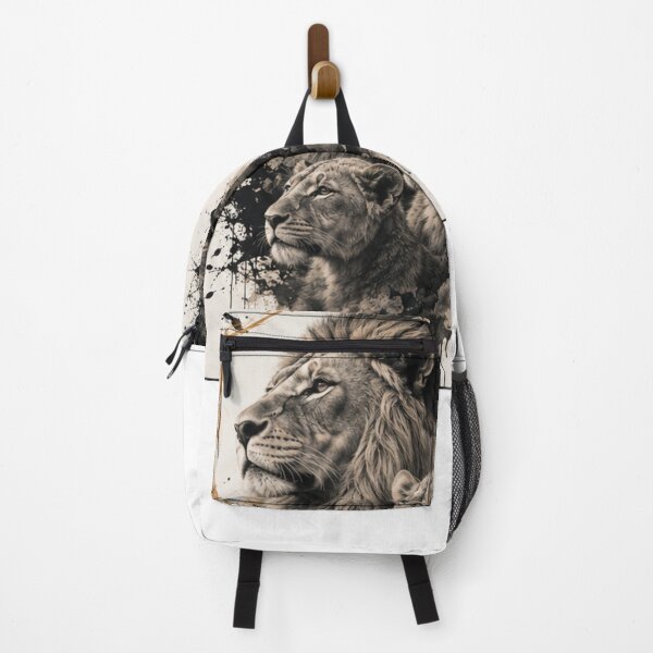 Item preview, Strength of the Pride – Lion Family Ink Art  designed and sold by Tytofy.