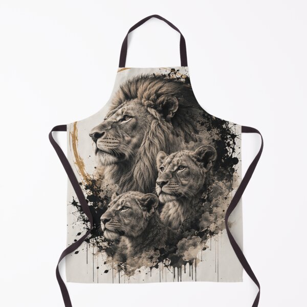 Item preview, Strength of the Pride – Lion Family Ink Art designed and sold by Tytofy.