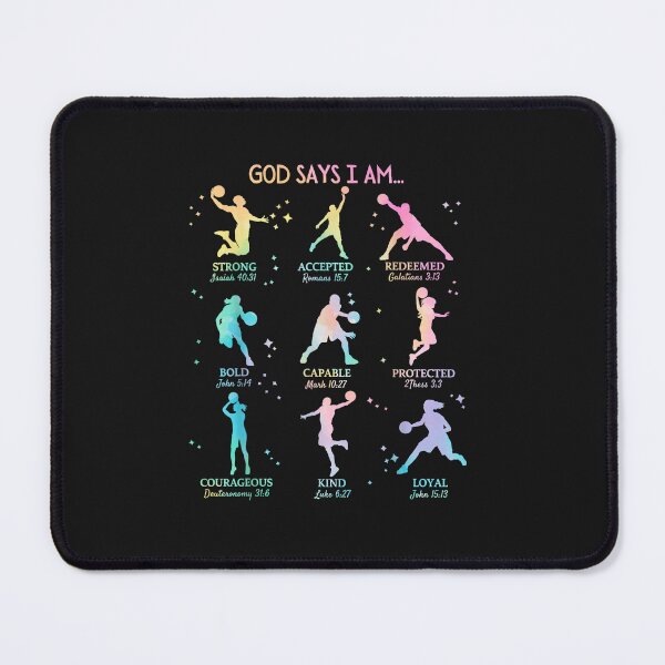 Item preview, God Says I Am Christian Girls Boys Kids Basketball Tie Dye designed and sold by FrankIsabel.