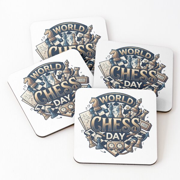 Item preview, World Chess Day Strategy Emblem | Chess Clock & Tournament Design designed and sold by Palette & Hue.