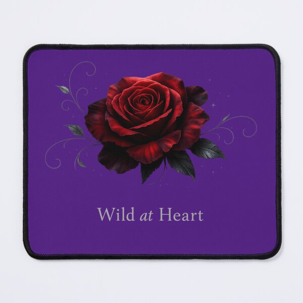 Item preview, Wild at Heart – Minimal Noir Rose Art T‑Shirt designed and sold by EdgeSphere.