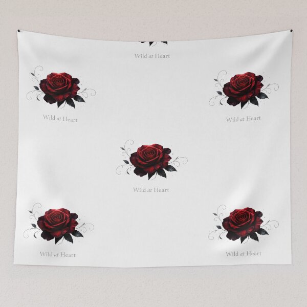 Item preview, Wild at Heart – Minimal Noir Rose Art T‑Shirt designed and sold by EdgeSphere.