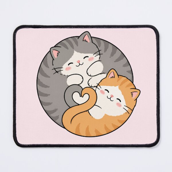 Item preview, Cute Valentine Cats, Sleeping Cat Couple, Love Cats Shirt, Romantic Cat Gift, Kawaii Cat Lovers, Heart Tail Cats, Valentine's Day designed and sold by MonkiFlipp.