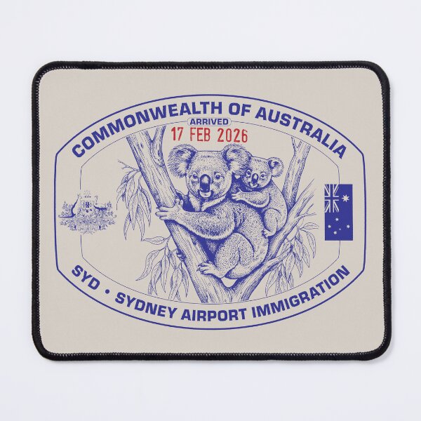 Item preview, Passport Stamp - Sydney, Australia designed and sold by travelwitheric.
