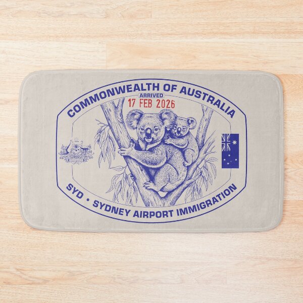 Item preview, Passport Stamp - Sydney, Australia designed and sold by travelwitheric.