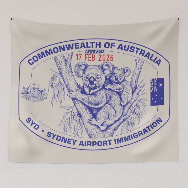 Item preview, Passport Stamp - Sydney, Australia designed and sold by travelwitheric.