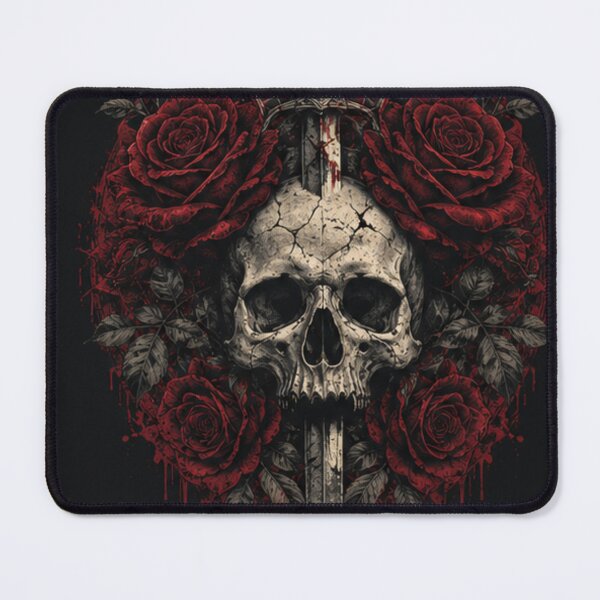 Item preview, Blood Roses – Gothic Skull Sword Design designed and sold by Tytofy.