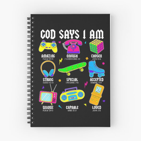 Item preview, God Says I Am Christian Men Women Kids Retro 80's 90's Party designed and sold by FrankIsabel.