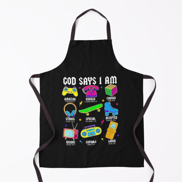 Item preview, God Says I Am Christian Men Women Kids Retro 80's 90's Party designed and sold by FrankIsabel.