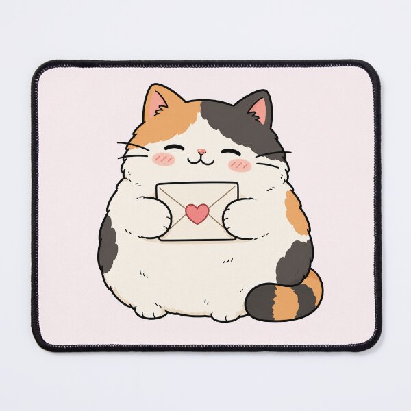 Item preview, Kawaii Valentine Cat With Letter designed and sold by MonkiFlipp.