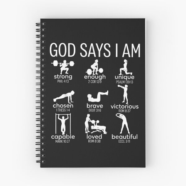 Item preview, God Says I Am Christian Workout Gym Women Men designed and sold by FrankIsabel.