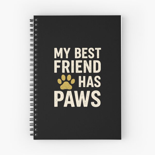 Item preview, My Best Friend Has Paws Dog Cat Lover Paw Print Vintage Pet Owners designed and sold by OlyvieArt.