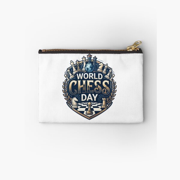 Item preview, World Chess Day Vintage Chess Pieces Emblem | Strategic Board Game Design designed and sold by Palette & Hue.