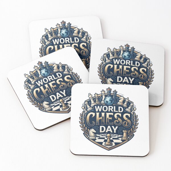 Item preview, World Chess Day Vintage Chess Pieces Emblem | Strategic Board Game Design designed and sold by Palette & Hue.