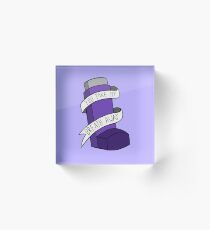 Take my breath away (Purple) Acrylic Block