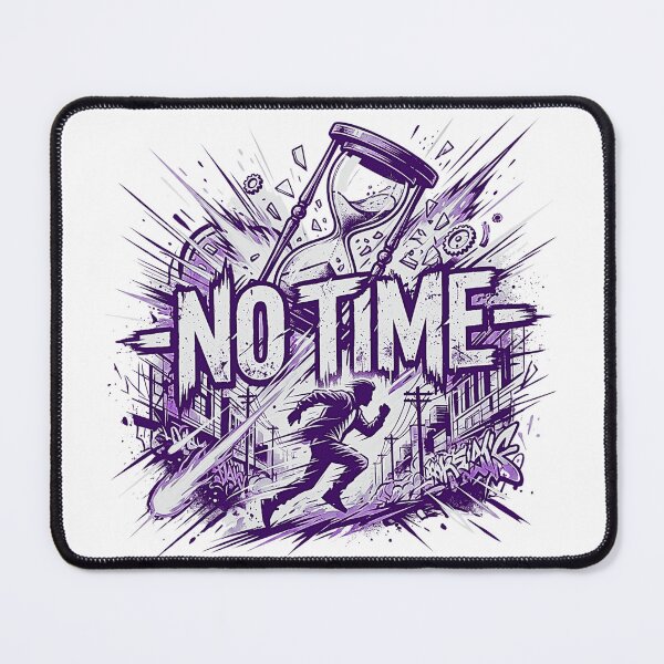 Item preview, No Time Running Man Shattered Hourglass Urban Streetwear designed and sold by rich-moda.