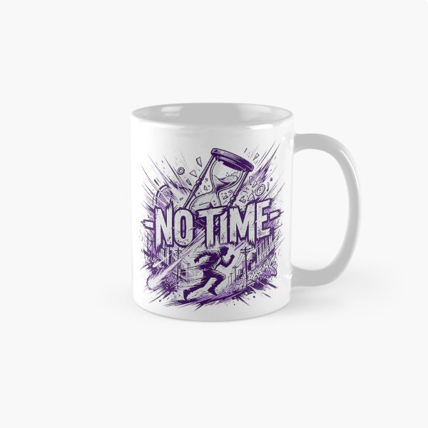 Item preview, No Time Running Man Shattered Hourglass Urban Streetwear designed and sold by rich-moda.