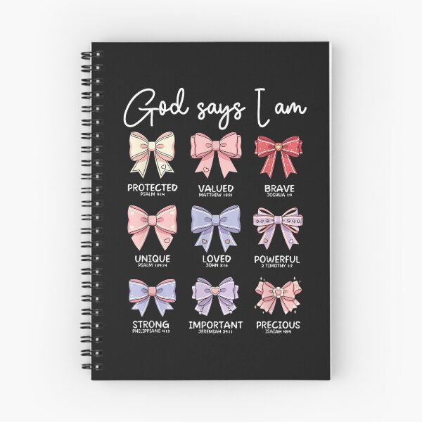 Item preview, God Says I Am Coquette Bows Bible Verse Christian Ribbon designed and sold by FrankIsabel.
