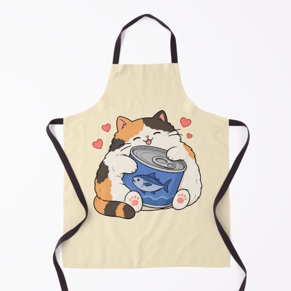Item preview, Cute Cat Hugging Tuna Can designed and sold by MonkiFlipp.