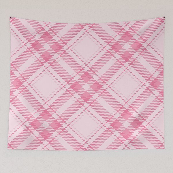 Item preview, Shades of Pink Diagonal Tartan Pattern designed and sold by TeeGeeTees.