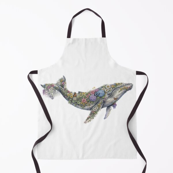 Item preview, Humpback Whale Covered in Wildflowers Art designed and sold by GrzywaM.