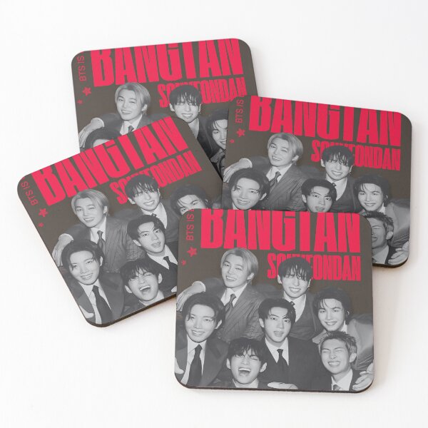 Item preview, bts is back bangtan red black retro aesthetic designed and sold by gibbianne.