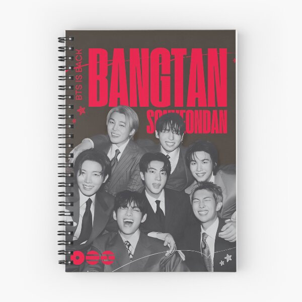 Item preview, bts is back bangtan red black retro aesthetic designed and sold by gibbianne.