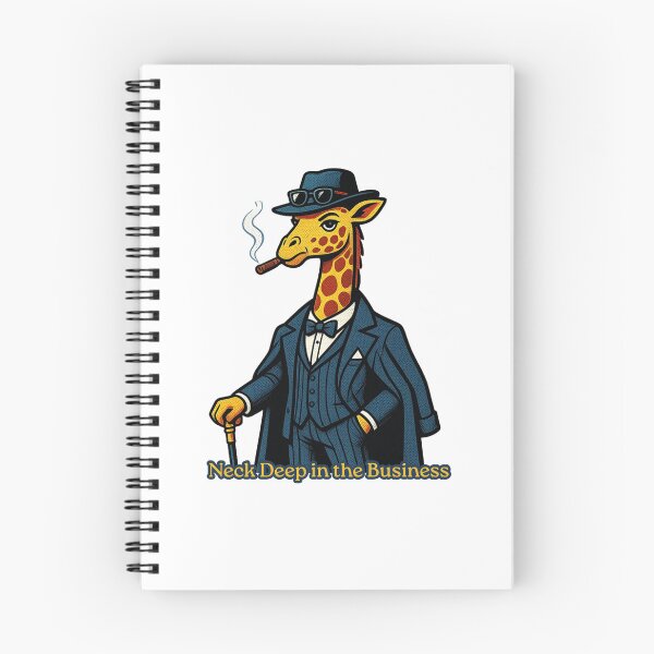 Item preview, Neck Deep in the Business Funny Mafia Giraffe Boss designed and sold by rich-moda.
