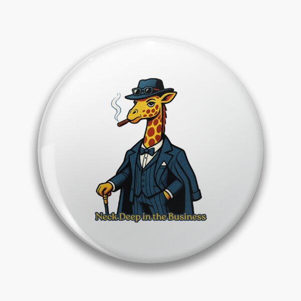 Item preview, Neck Deep in the Business Funny Mafia Giraffe Boss designed and sold by rich-moda.