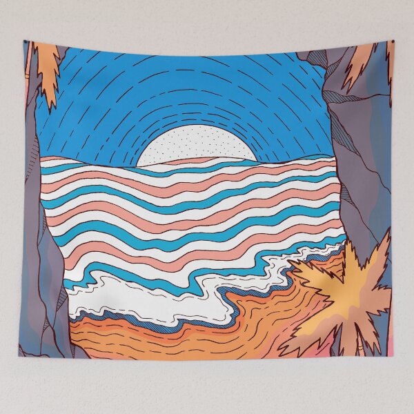 Item preview, Beach cave designed and sold by Swadeillustrations.