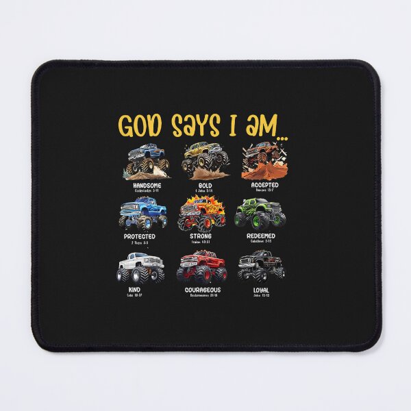 Item preview, God Says I Am Monster Truck Toddler Kids Bible Verse designed and sold by FrankIsabel.