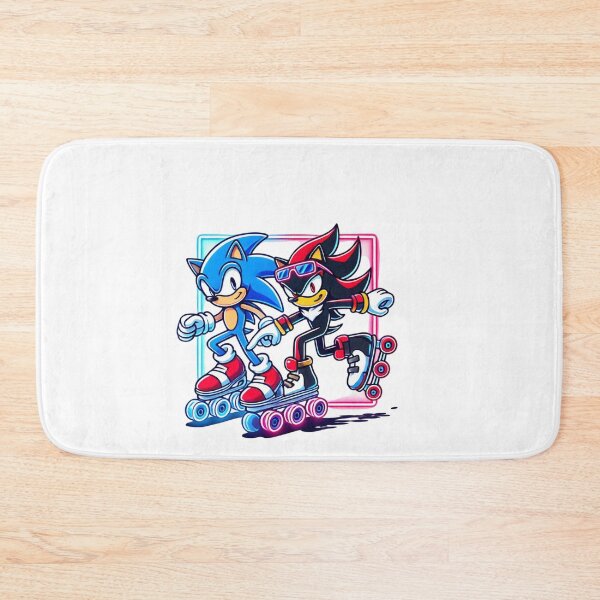 Item preview, Sonic and Shadow Neon Roller Skating Retro Vibes designed and sold by rfd2.