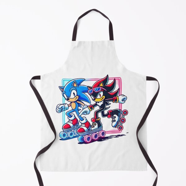 Item preview, Sonic and Shadow Neon Roller Skating Retro Vibes designed and sold by rfd2.