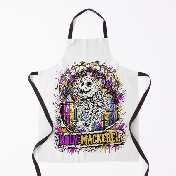 Item preview, Holy Mackerel - Skeleton Fish Gothic Stained Glass designed and sold by MysticalSVK.