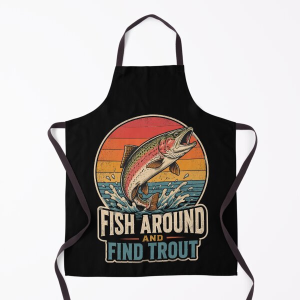 Item preview, Fish Around and Find Trout Vintage Trout Fish Fishing designed and sold by OlakunleOloroz.
