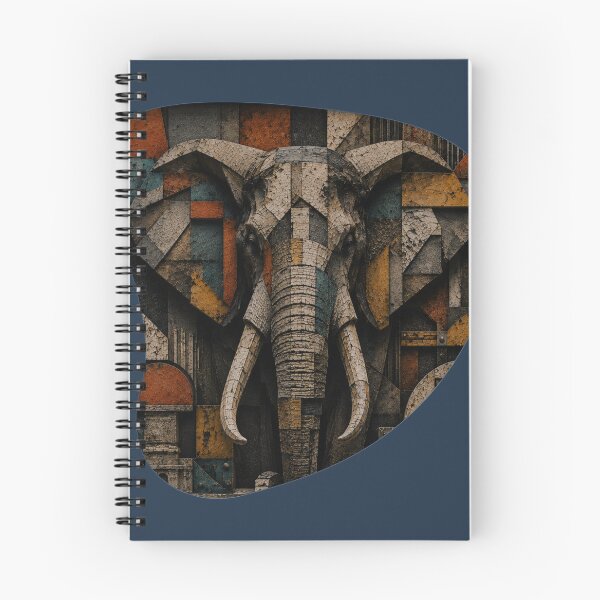 Item preview, Deep Work Engineer Geometric Elephant Stone Relief Home Office Wall Art Poster designed and sold by SavannaStrikes.