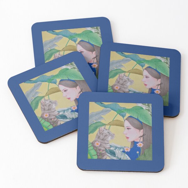 Item preview, Girl and cat designed and sold by KJAStudio.