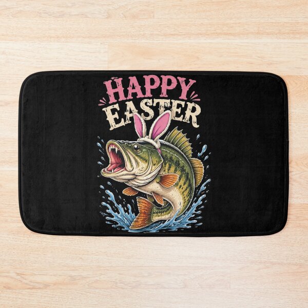 Item preview, Fisherman Bunny Ears Funny Fish Easter Holiday Eggs Fishing designed and sold by OlakunleOloroz.