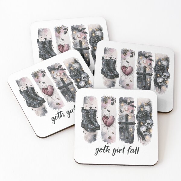 Item preview, Goth Girl Fall | Dark Pastel Gothic Aesthetic | Stickers & Apparel designed and sold by Anastasiia Yurevych.