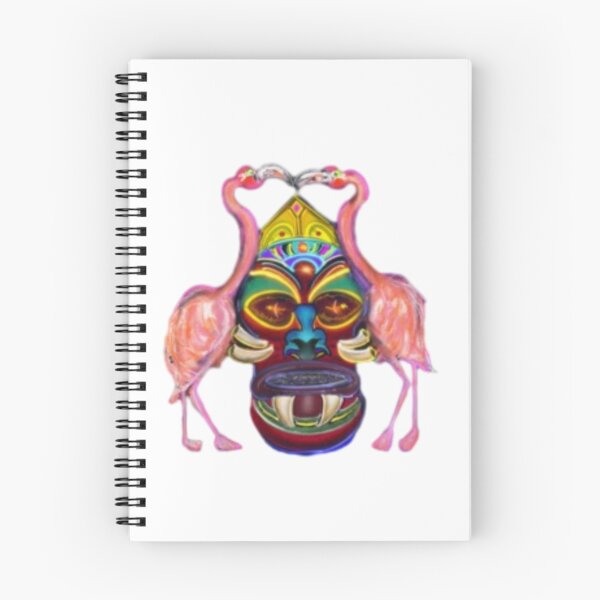 Item preview, Royal Flamingo Tiki designed and sold by HighVibeTimeArt.