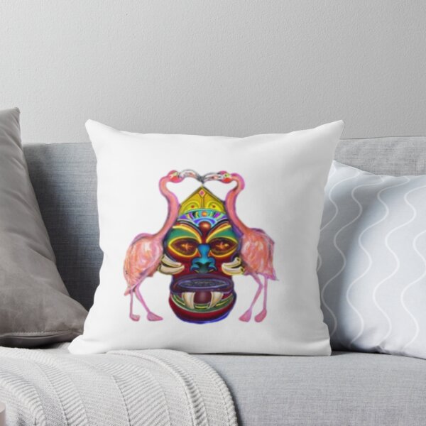 Item preview, Royal Flamingo Tiki designed and sold by HighVibeTimeArt.