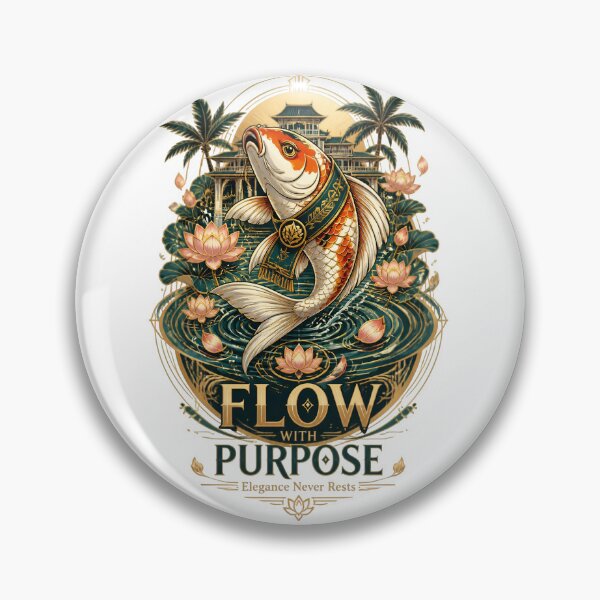 Item preview, Flow With Purpose Koi Fish designed and sold by Sovereign Supply Co..