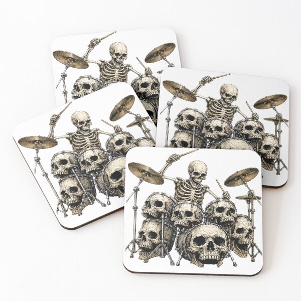 Item preview, Death playing the drums designed and sold by Nela-&-Lena.