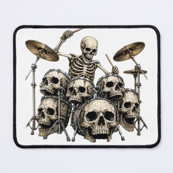 Item preview, Death playing the drums designed and sold by Nela-&-Lena.