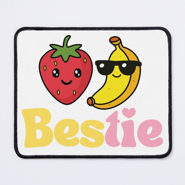 Item preview, Besties Kawaii Strawberry and Banana  designed and sold by thebest-2studio.