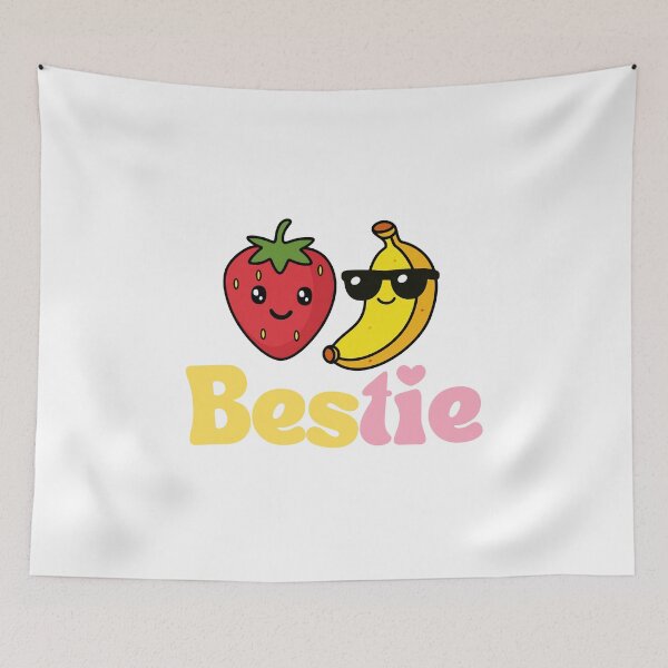Item preview, Besties Kawaii Strawberry and Banana  designed and sold by thebest-2studio.