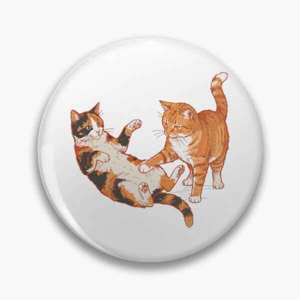 Item preview, Playful Orange Tabby and Calico Cats Art designed and sold by BilkaCreations.